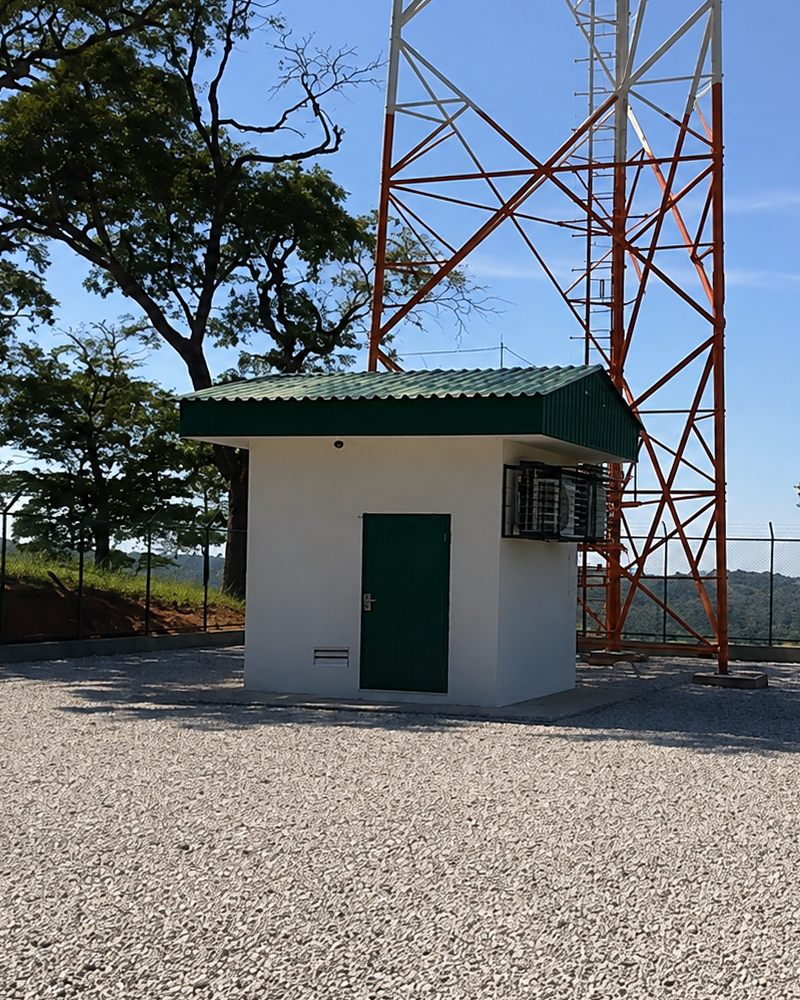 Sistemas de energia CA e CC — estruturas verticais